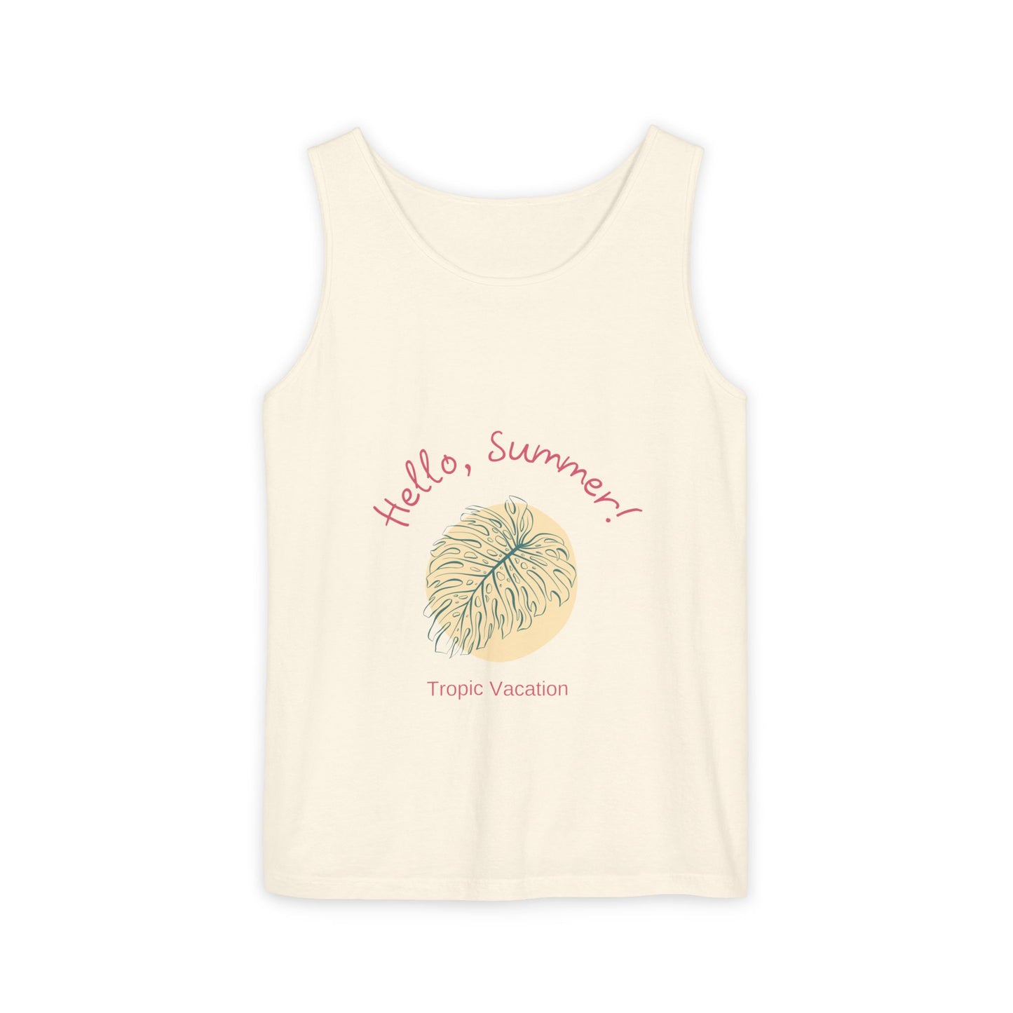 Hello Summer! Garment-Dyed Tank Top
