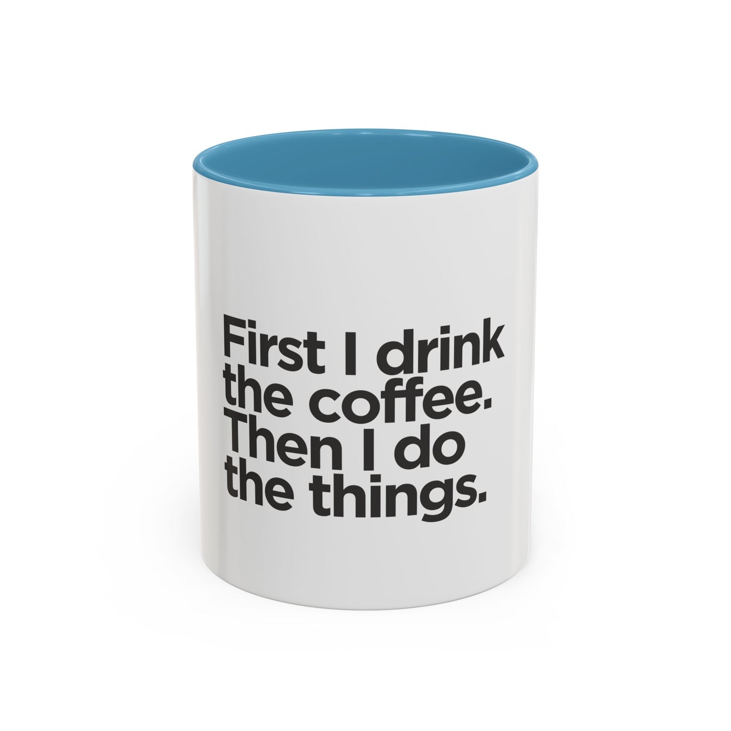 Accent Coffee Mug with Motivational Quote