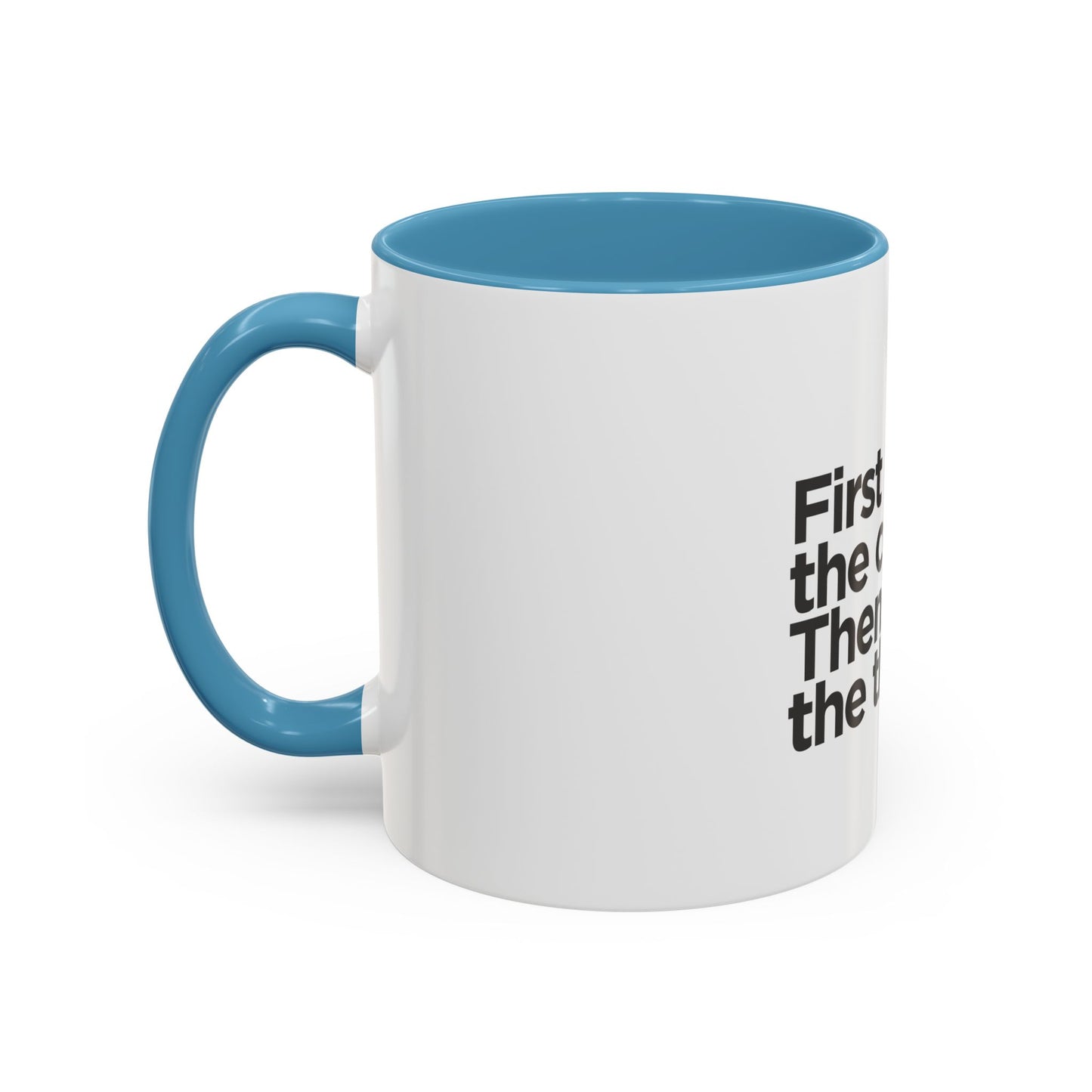 Accent Coffee Mug with Motivational Quote