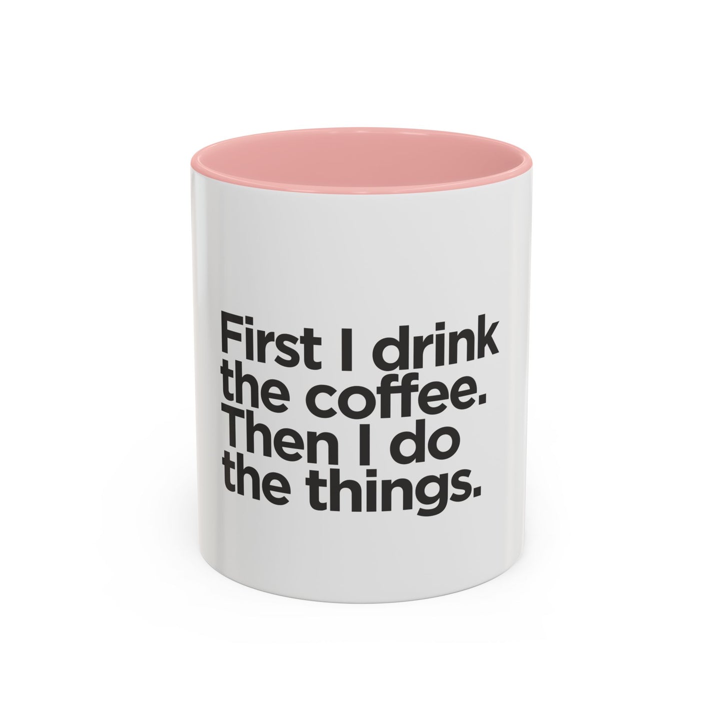 Accent Coffee Mug with Motivational Quote