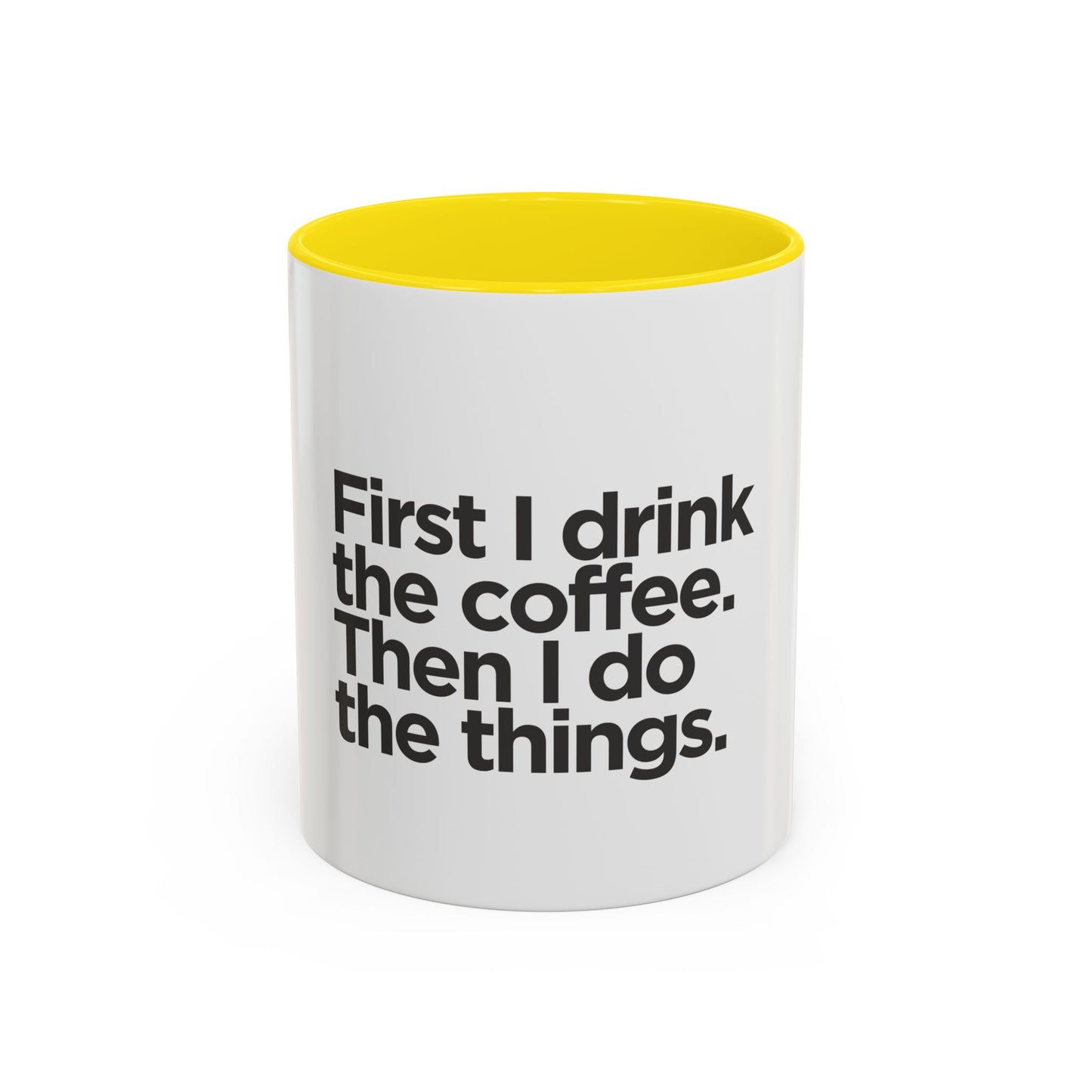 Accent Coffee Mug with Motivational Quote