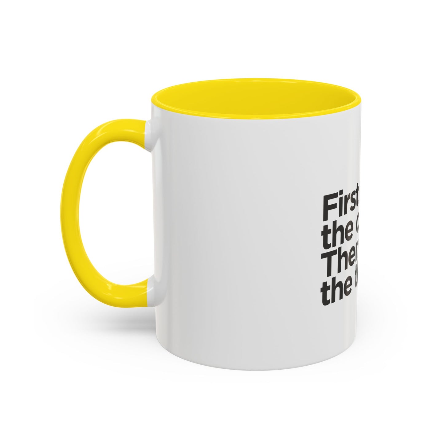 Accent Coffee Mug with Motivational Quote