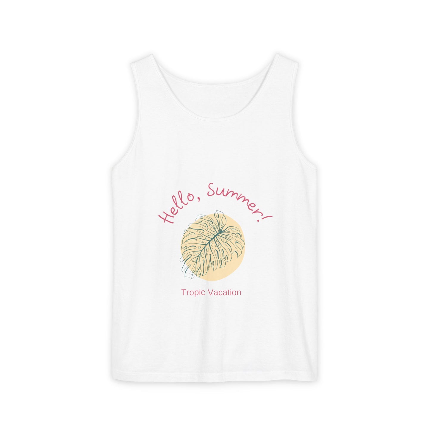Hello Summer! Garment-Dyed Tank Top