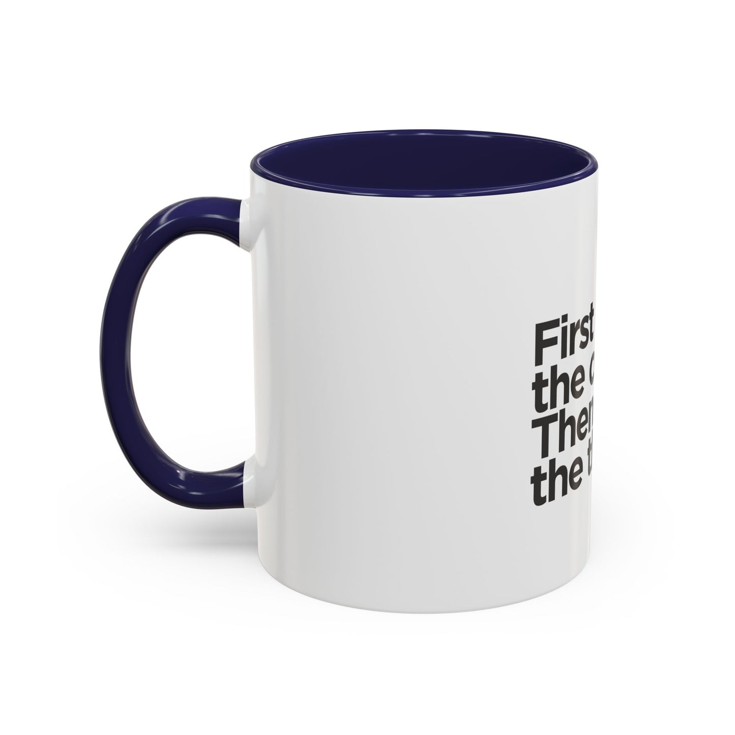 Accent Coffee Mug with Motivational Quote