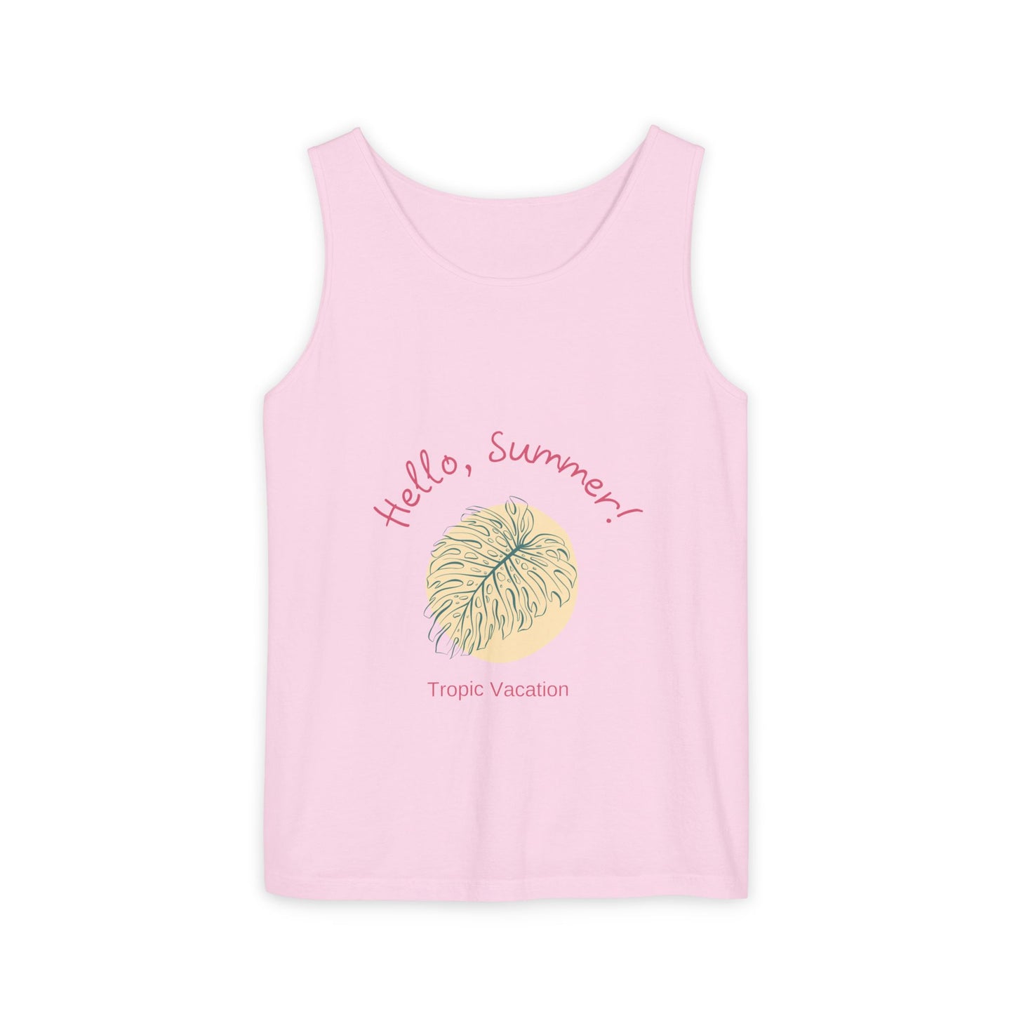 Hello Summer! Garment-Dyed Tank Top