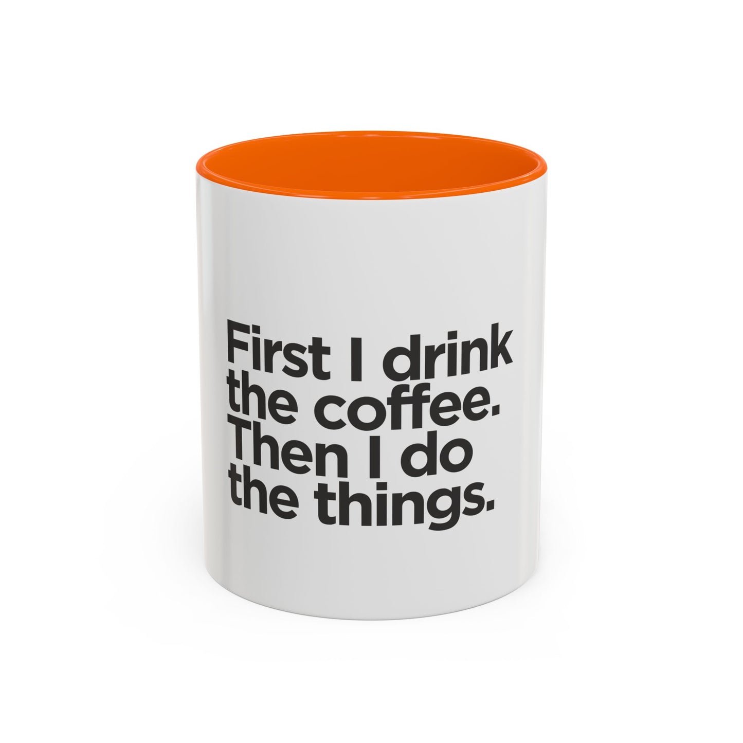 Accent Coffee Mug with Motivational Quote