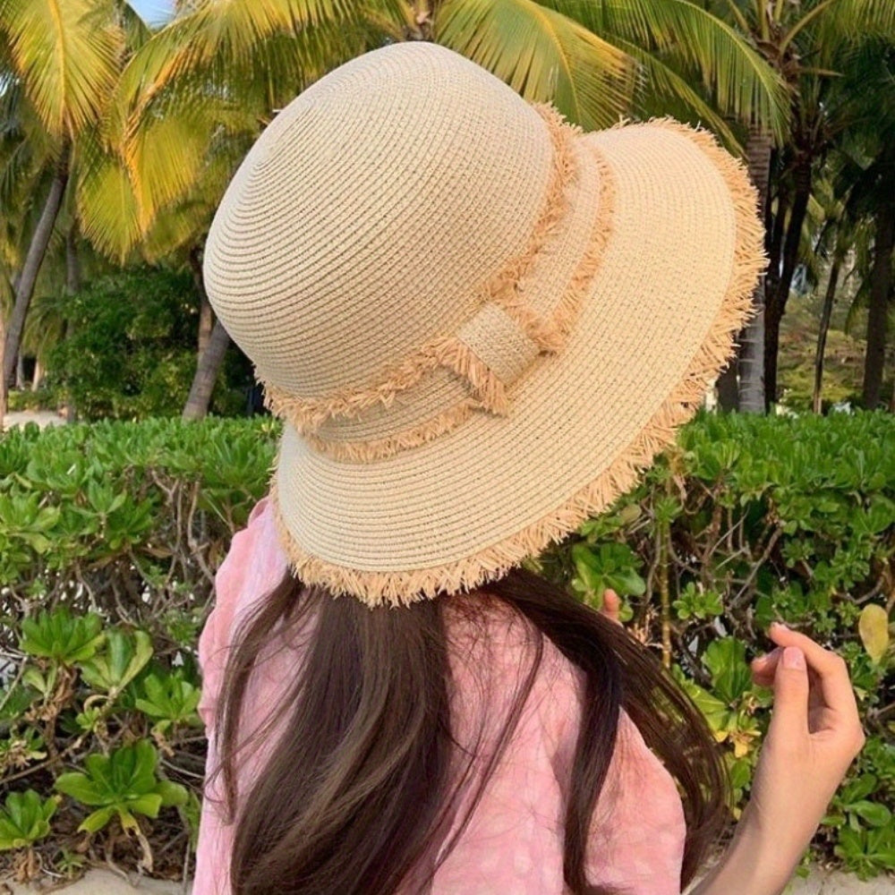 Versatile And Elegant Flat-Top Sun Hat
