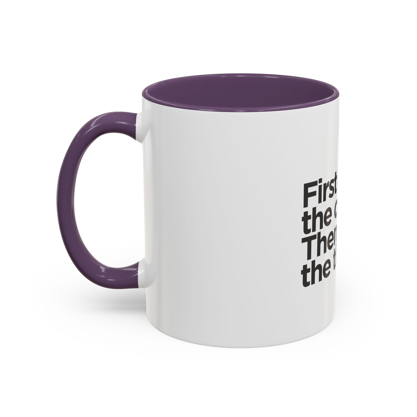 Accent Coffee Mug with Motivational Quote