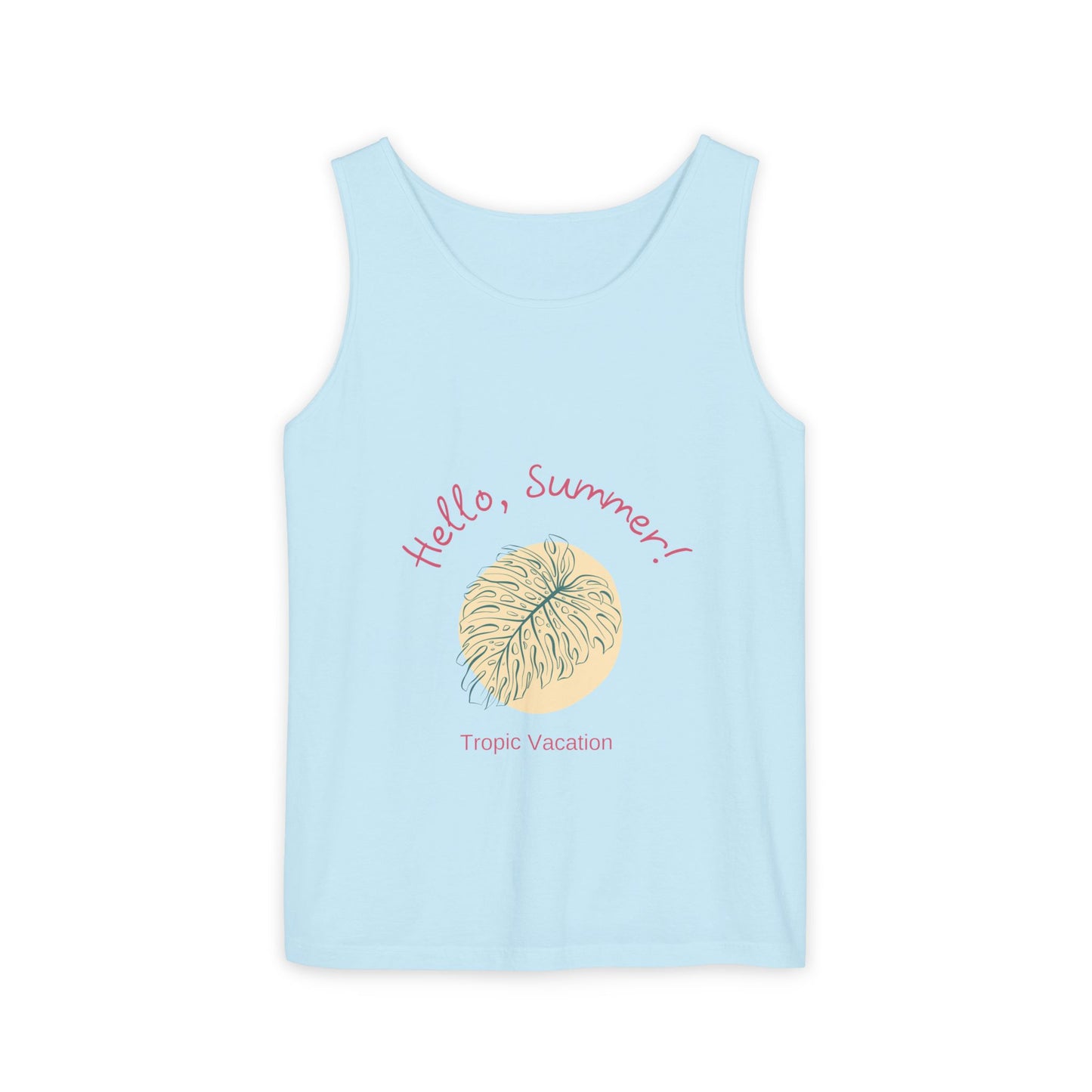 Hello Summer! Garment-Dyed Tank Top