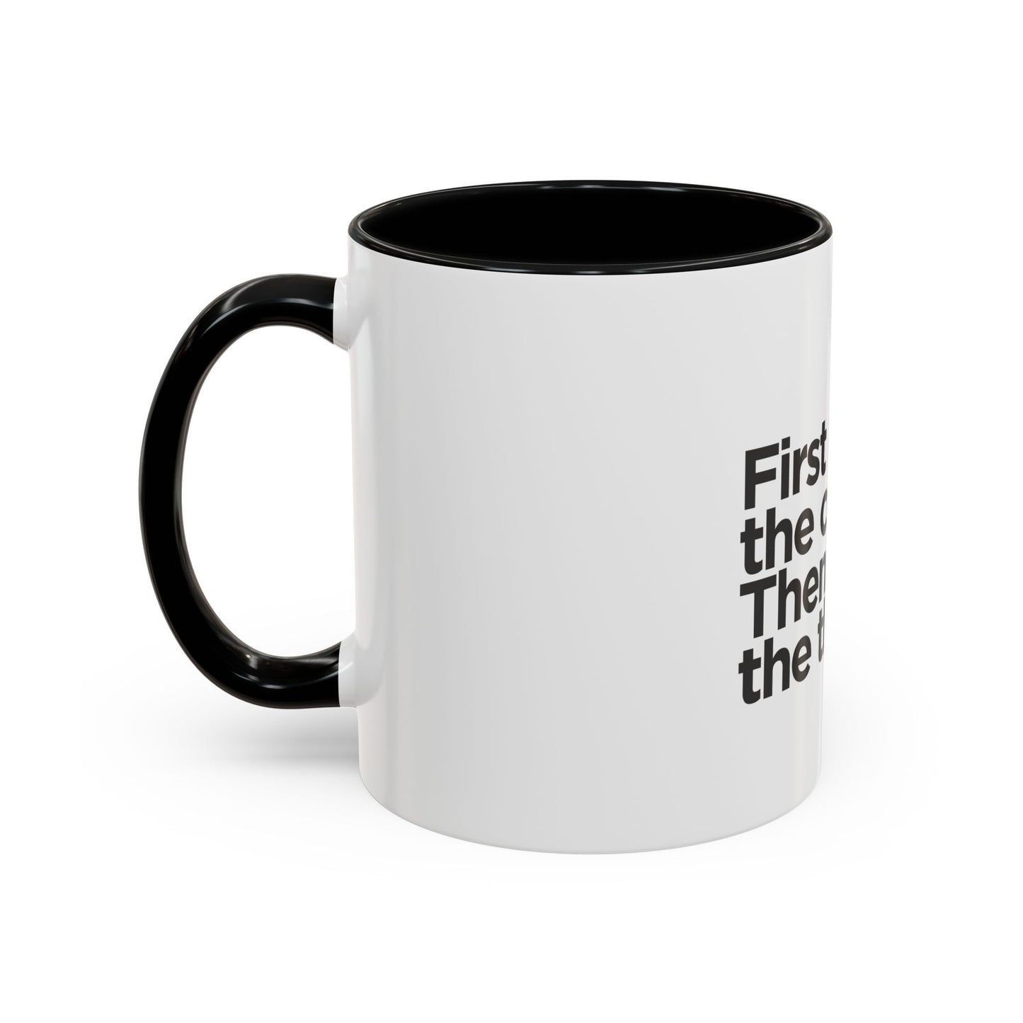 Accent Coffee Mug with Motivational Quote