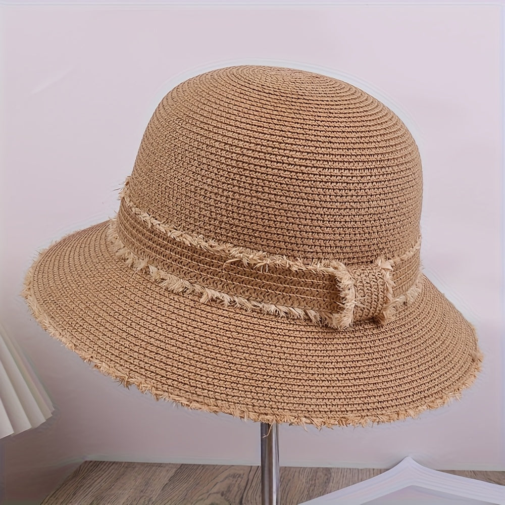 Versatile And Elegant Flat-Top Sun Hat