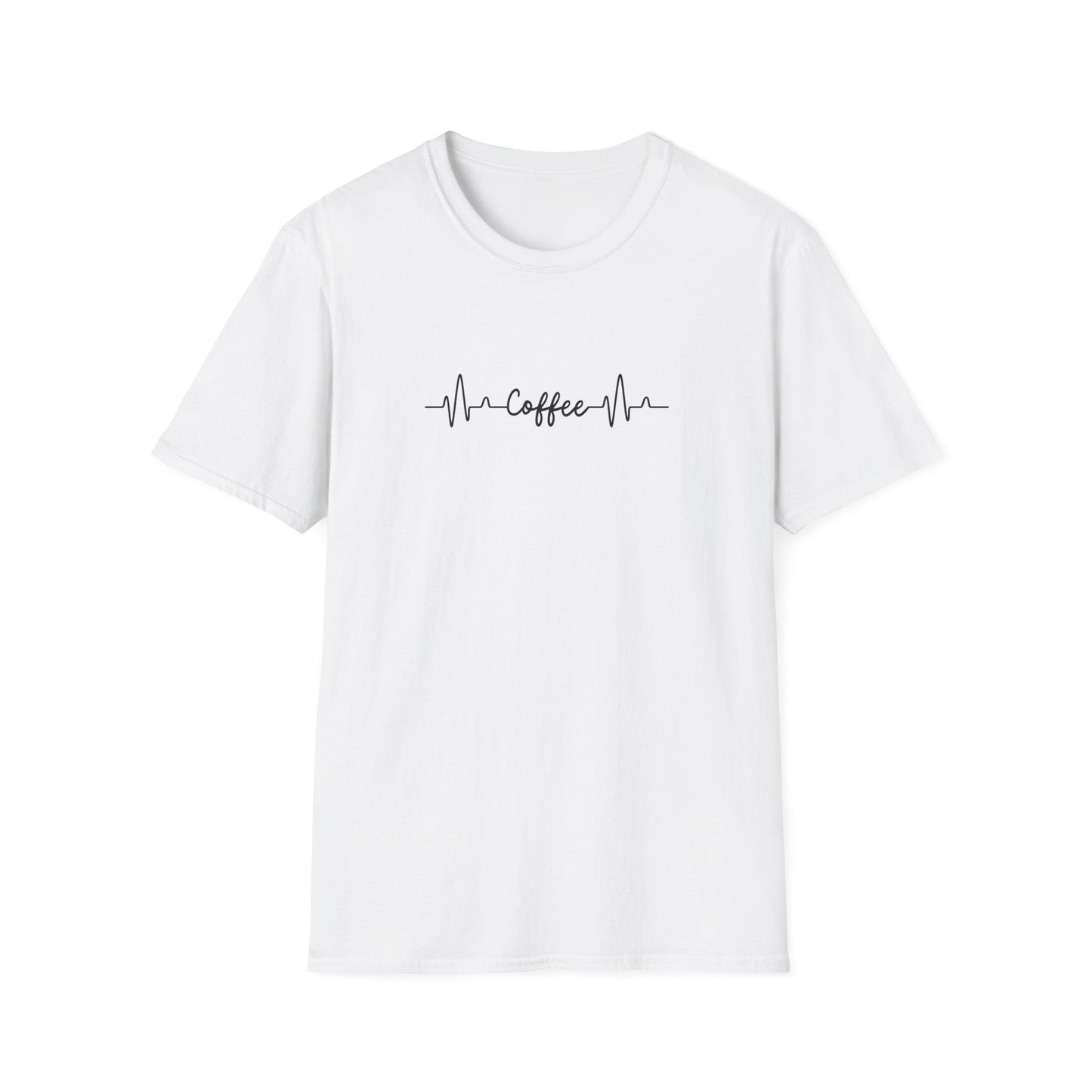 Coffee Heartbeat Unisex T-Shirt | Casual Tee, Gift for Coffee Lovers, Birthday Apparel, Relaxed Fit, Everyday Wear
