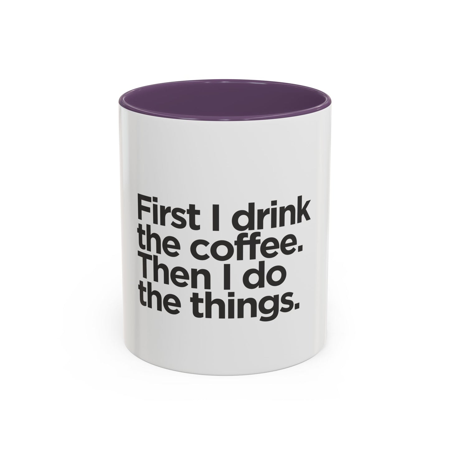 Accent Coffee Mug with Motivational Quote