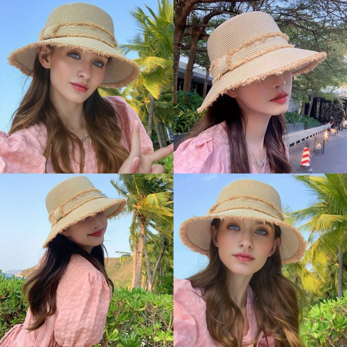 Versatile And Elegant Flat-Top Sun Hat