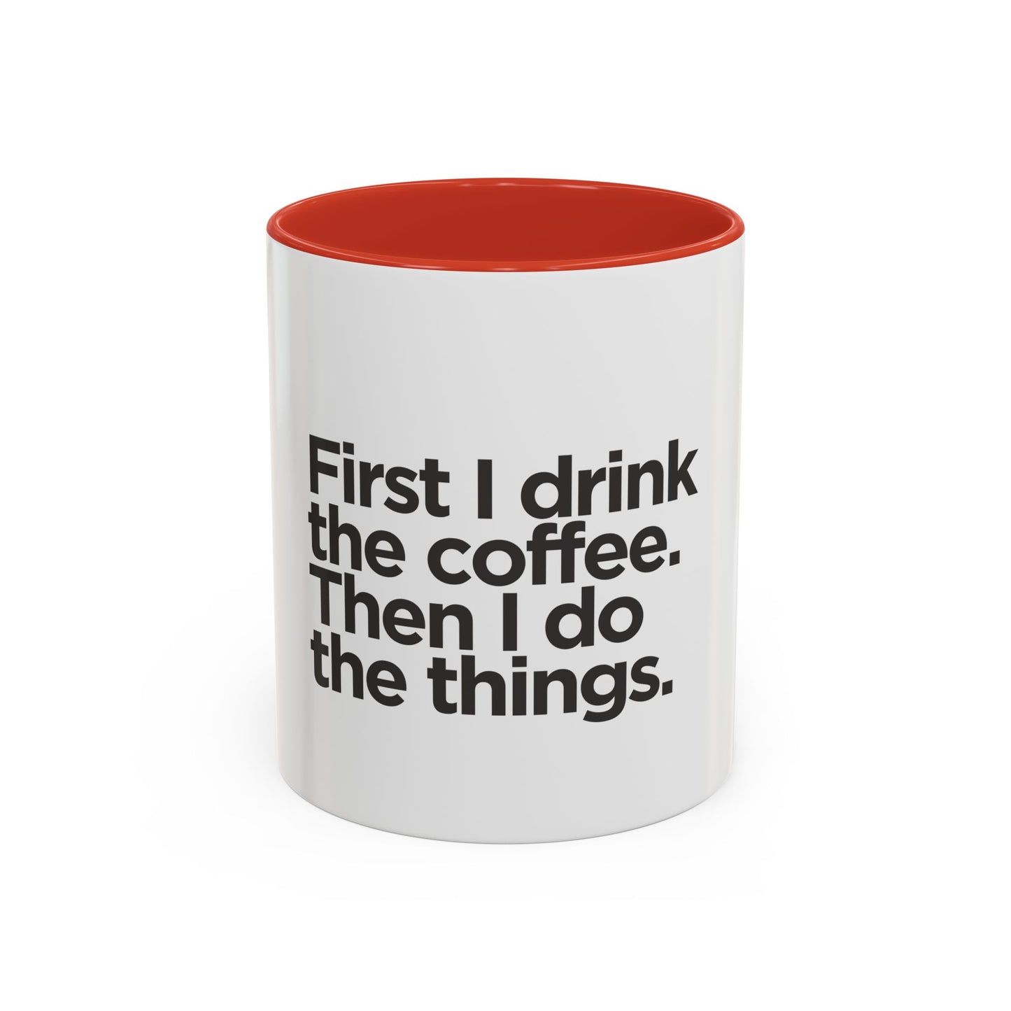 Accent Coffee Mug with Motivational Quote