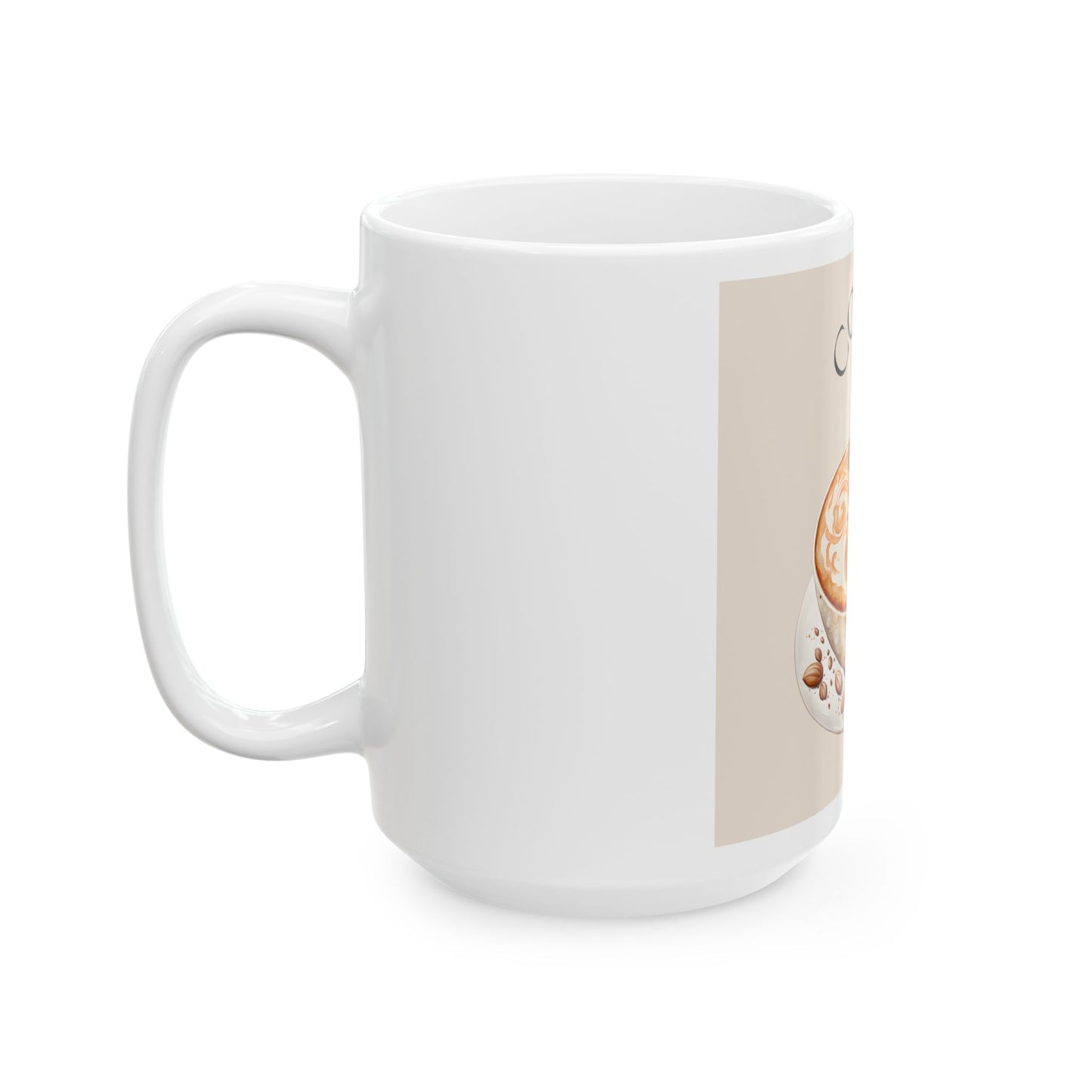 Coffee Lover's Ceramic Mug - 15oz
