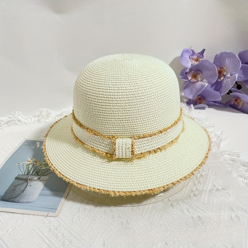 Versatile And Elegant Flat-Top Sun Hat