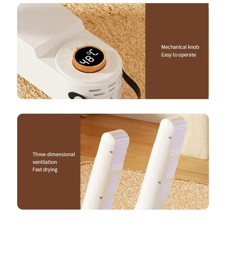 Intelligent Timer Shoe Dryer Boot Warmer EU/US UV Telescopic Adjustable Dryer Quick Drying Deodorizing Sterilizing Shoe Dryer TheUniShops