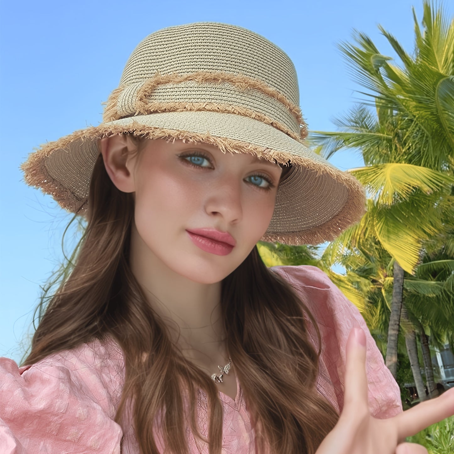 Versatile And Elegant Flat-Top Sun Hat