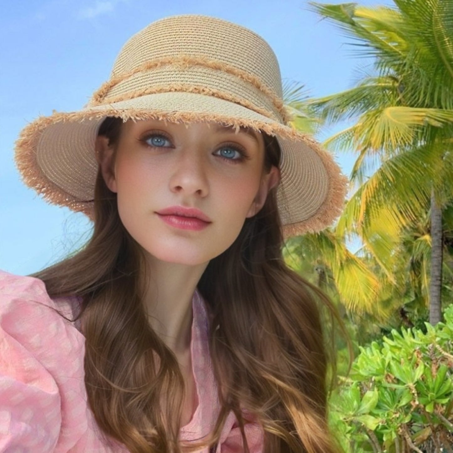 Versatile And Elegant Flat-Top Sun Hat