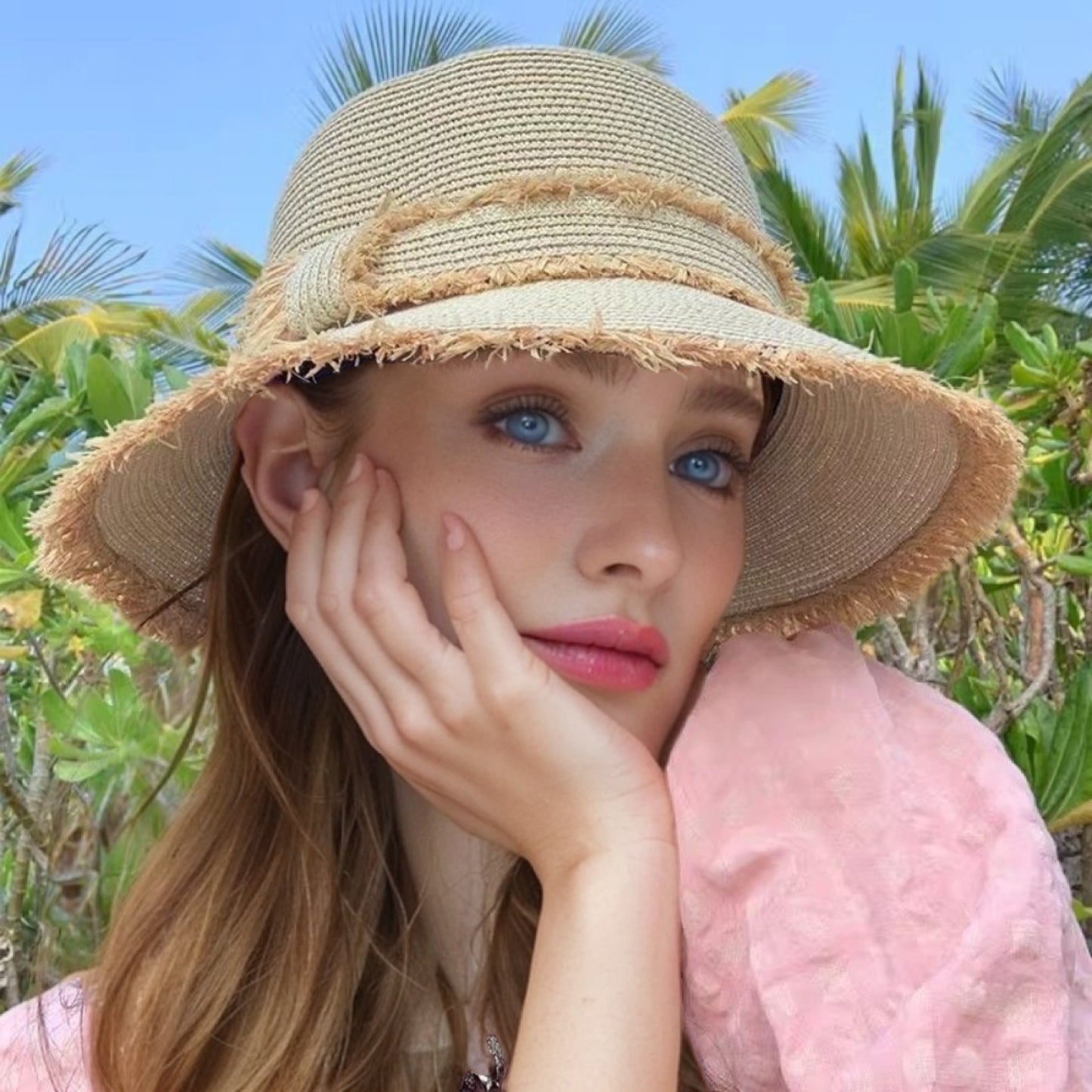 Versatile And Elegant Flat-Top Sun Hat