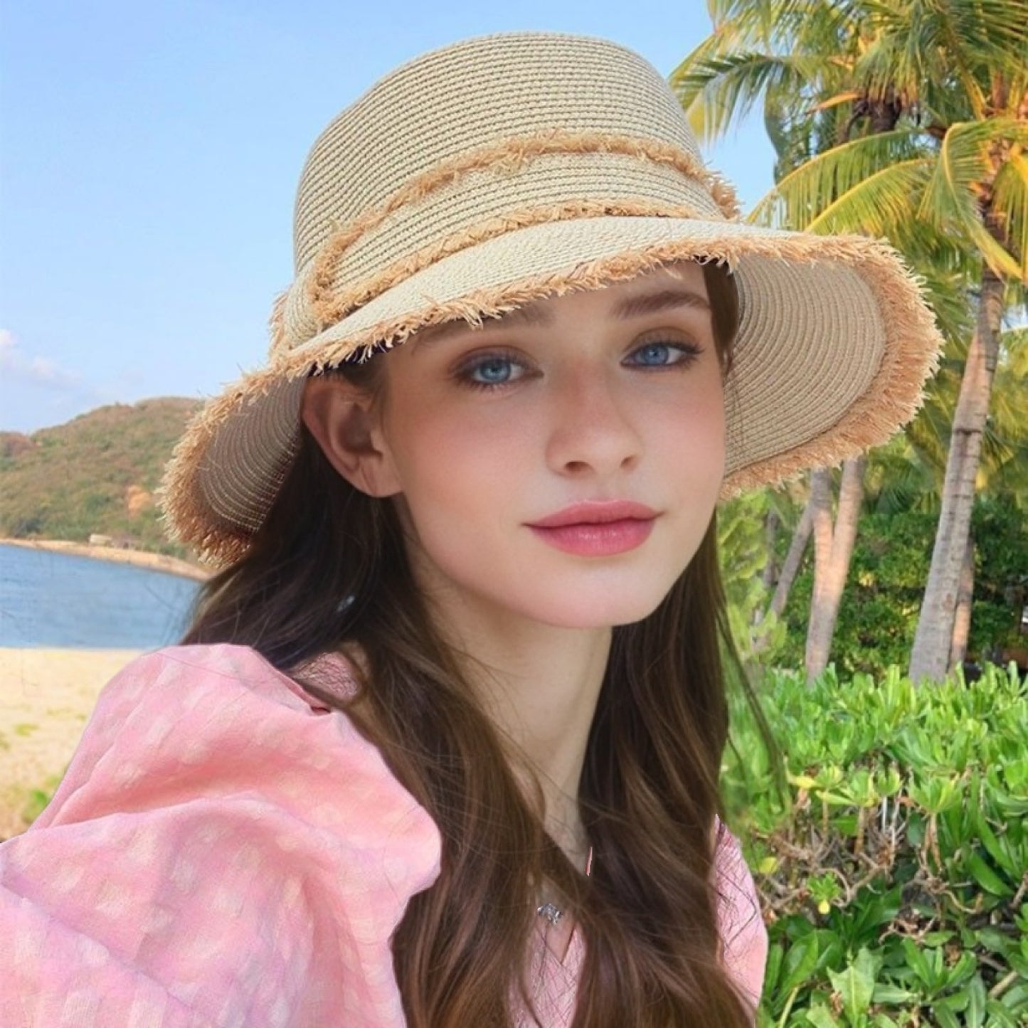Versatile And Elegant Flat-Top Sun Hat