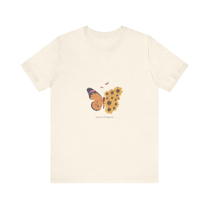 Butterfly & Flower Unisex Tee