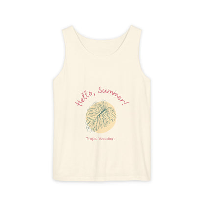 Hello Summer! Garment-Dyed Tank Top