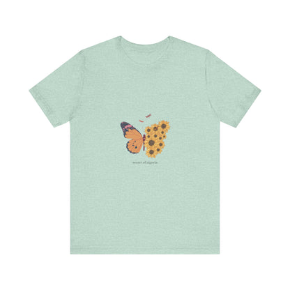 Butterfly & Flower Unisex Tee