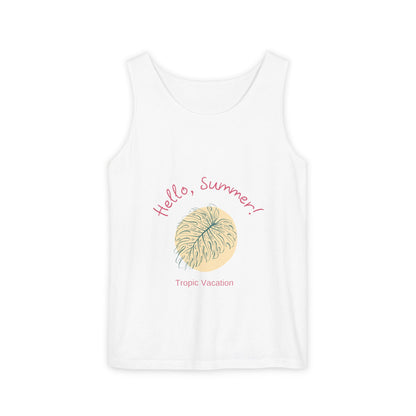 Hello Summer! Garment-Dyed Tank Top
