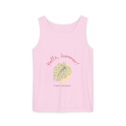 Hello Summer! Garment-Dyed Tank Top
