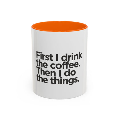 Accent Coffee Mug with Motivational Quote