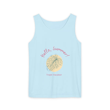 Hello Summer! Garment-Dyed Tank Top