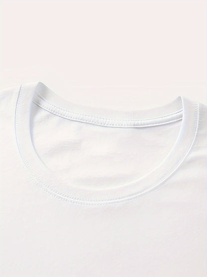 Floral Print Short Sleeve Crew Neck T-Shirt