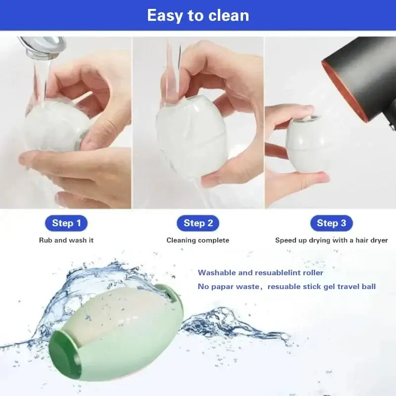 Washable Lint Roller Remover New Multifunctional Reusable Clothes Dust Pet Hair Cleaning Sticky Roller Ball TheUniShops