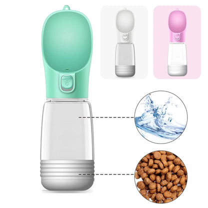 Portable Dog Water Bottle Food and Water Container For Dog Pets Feeder Bowl Outdoor Travel Drinking Bowls Water Dispenser TheUniShops