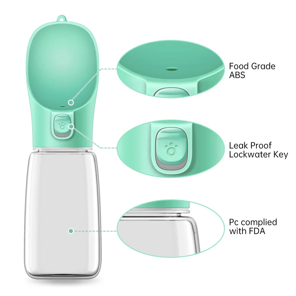 Portable Dog Water Bottle Food and Water Container For Dog Pets Feeder Bowl Outdoor Travel Drinking Bowls Water Dispenser TheUniShops